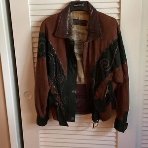 Pamela McCoy Brown Leather Jacket